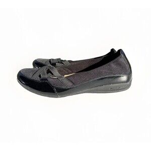 Earth Spirit Womens Shoes Size 11 Flat Casual Mesh Patent Leather Slip On Cross